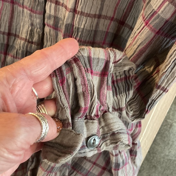 Vintage Levi’s button up belted shirt size M - Picture 6 of 9